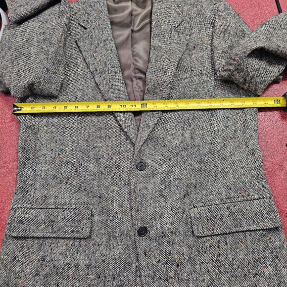 VTG Brooks Brothers Brookstweed Scottish Wool Sport Coat 42L Gray/Multi Blazer - Picture 5 of 13